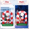 Costway 7.5 FT Inflatable Christmas Lighted Santa Claus Stand on Archway Yard Decoration - 3 of 4