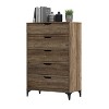 Galano Lilay 5-Drawer Chest of Drawer (46.4 in. H x 15.6 in. W x 30.7 in. D) in Dusty Gray Oak, Knotty Oak, Dark Gray Oak - image 4 of 4