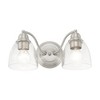 Livex Lighting Montgomery 2 - Light Vanity in  Brushed Nickel - 4 of 4