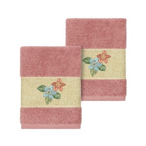 Linum Home Textiles 100% Turkish Cotton CAROLINE Embellished Towel Set - 1 of 2