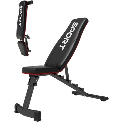 Adjustable Weight Bench, 5-Levels Versatile Foldable Bench for Full Body Workout Strength Training, Home Gym Incline Decline Bench