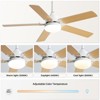 Sofucor 42'' Lighted Ceiling Fan for Indoor/Outdoor with 5 MDF 2-color Blades - 4 of 4