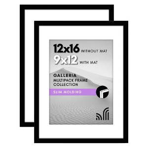 Americanflat Picture Frame with plexiglass - Hanging Hardware For Horizontal and Vertical Display - 1 of 4