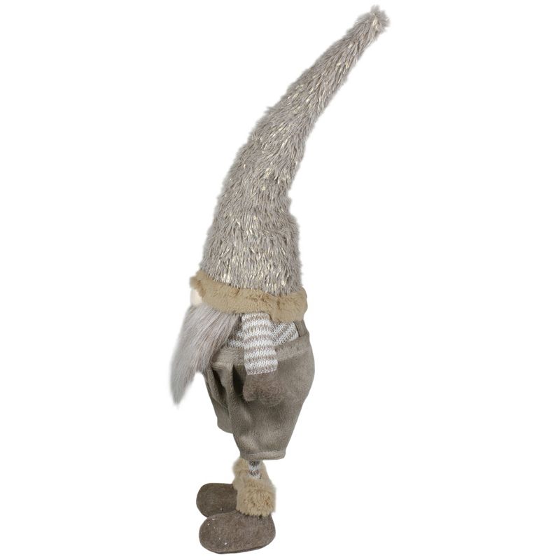 Northlight 22" Standing Beige and Gold Swaying Gnome Christmas Decoration, 3 of 6
