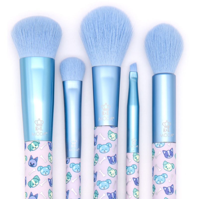 MODA Brush Pretty Paws 5pc Puppy Makeup Brush Kit, Includes Domed Shader, Angle Liner, and Accentuate Makeup Brushes, 5 of 10