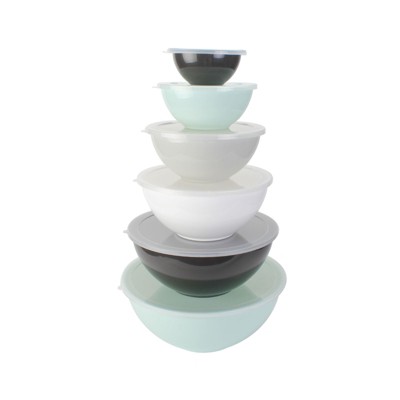 COOK WITH COLOR Mixing Bowls with Lids 12 Piece Set