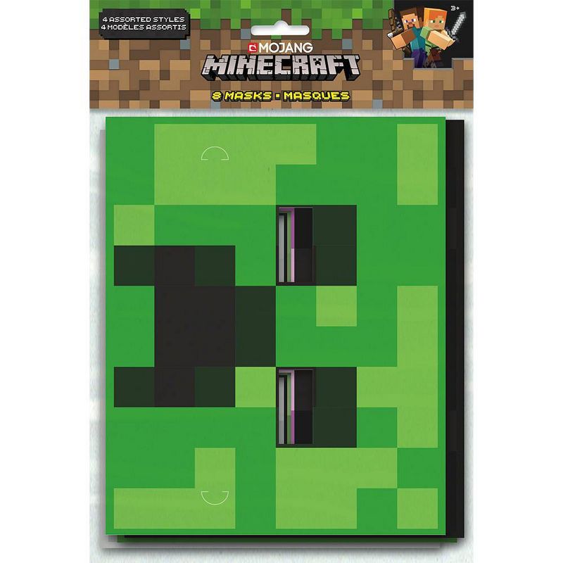 8ct Minecraft Party Masks, 2 of 4