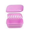 Unique Bargains Plastic Soap Dish Keep Soap Dry Soap Cleaning Storage for Home Bathroom Kitchen - 3 of 4