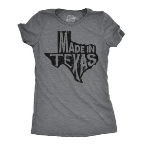 Womens Made In Texas T Shirt Funny State Hometown are Proud of Tee - Crazy Dog Women's T Shirt - 1 of 4
