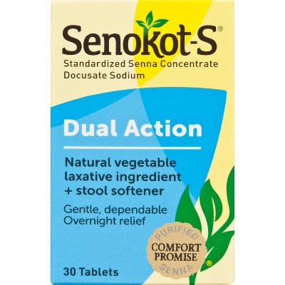 Senokot-S Laxative Plus Softener Tablets 30ct