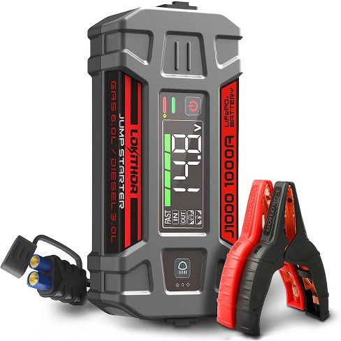 Lokithor J1000 Jump Starter 1000a 12v Car Starter (lifepo4-tech) Up To 6l  Gas/3l Diesel Engines 60w 2-way Fast Charging Safe & Portable Battery Pack  : Target