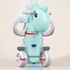 Rocking Horse Balance Bike Ride On Toys With Push Handle Backrest Balance Plate For Girls Boys Christmas Birthday Gifts - 3 of 4
