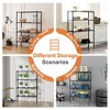 AZL1 Life Concept Utility Storage Drawers 4 Tier Adjustable Metal Racks Standing Shelf Organizer for Kitchen, Pantry, Garage, Black, 13.7"*35.4"*54" - 3 of 4