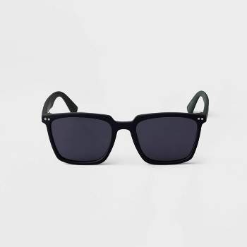 Men's Plastic Round Sunglasses - Goodfellow & Co™ Black : Target