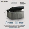 LifeSmart 4-Person Hot Tub with 13 High-Powered Jets & LED Lighting, Square, Taupe - Outdoor Spa w/ 4 Bucket Seats, Pump & Cover, 205-Gallon Water - 3 of 4