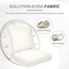 Aoodor Outdoor Deep Seat Cushion Set, Waterproof Patio Furniture Cushions with Adjustable Straps & Removable Cover - 2 of 4