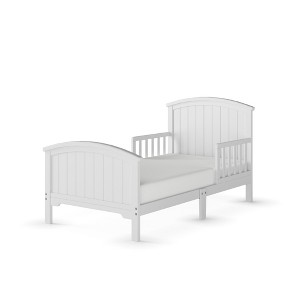 Child Craft Hampton Arch Top Toddler Bed for Kids with Guard Rails, Low to Ground Design, Made of Pinewood, Clean Lines Match Any Décor - 1 of 4