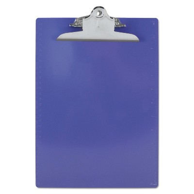 Saunders Recycled Plastic Clipboards 1" Clip Cap 8 1/2 x 12 Sheets Purple 21606