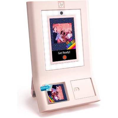 HP Sprocket Photobooth 3" x 4" Color Photo Printer with Touch Screen, LED Ring Light, Wi-Fi & More!