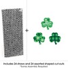 Big Dot of Happiness Shamrock St. Patrick's Day - Paper Straw Decor - Saint Paddy's Day Party Striped Decorative Straws - Set of 24 - 3 of 4
