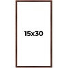 PosterPalooza | Panoramic Classic Modern Brown Frame - UV Acrylic, Foam Board Backing, Hanging Hardware - 2 of 4