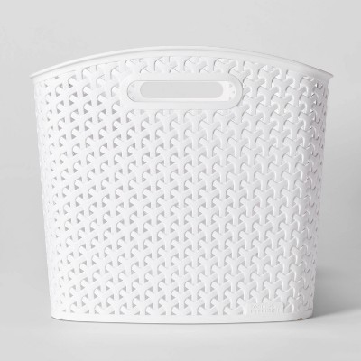 white storage basket