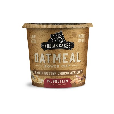 Kodiak Cakes Protein-Packed Single-Serve Oatmeal Cup Peanut Butter Chocolate Chip - 2.12oz