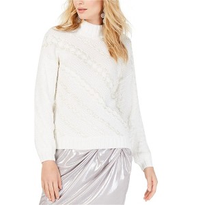 I.N.C International Concepts Womens Beaded Cable Knit Pullover Sweater, White, XX-Large - 1 of 1