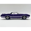 1970 Oldsmobile 442 W30 Convertible Plum Crazy Metallic with White Stripes & Interior Limited Ed 1/18 Diecast Model Car by ACME - 4 of 4