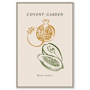 Art Remedy Covent Garden Organic Fruits Minimalistic Botanical and Floral Art Prints Framed - 1 of 4