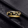 Ross-Simons 0.30 ct. t.w. White Topaz and Black Enamel Bumblebee Ring in 18kt Gold Over Sterling - 3 of 4