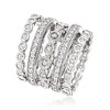 Ross-Simons 2.50 ct. t.w. CZ Jewelry Set: 5 Eternity Bands in Sterling Silver - 3 of 4