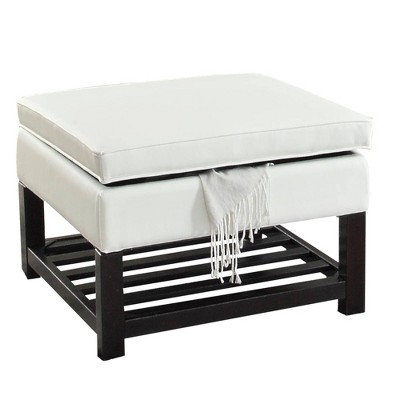 target white ottoman