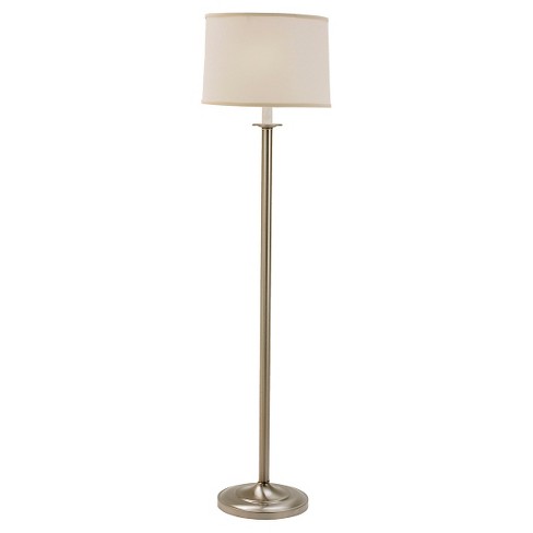 Metal Floor Lamp - Brushed Steel (59