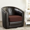 Juvale 2 Pack Stretch Couch Cushion Slipcovers, Reversible Polyester Outdoor Sofa Protectors, Small, Chocolate - 2 of 4