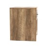Galano Lavish 1 Drawer Nightstand in Dusty Gray Oak, Knotty Oak - 4 of 4