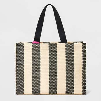 Elevated Straw Tote Handbag - A New Day™