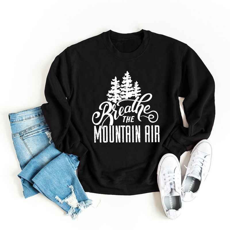 Simply Sage Market Women's Graphic Sweatshirt Breathe The Mountain Air, 4 of 5