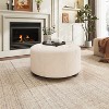 Christopher Knight Home Furina Modern Upholstered Button Tufted Round Ottoman - 2 of 4