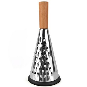 The Lakeside Collection Multifunction Grater with Wood Handle - 1 of 4