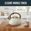 2.5qt Whistling Tea Kettle, Fast Boil Tea Pot with Heat Resistant Handle, Tapered Marble Finish, Durable Stainless Steel Tea Kettles for Stovetops - 3 of 4