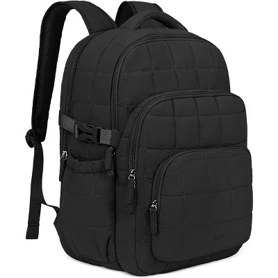 CLUCI 17.3 Inch Laptop Backpack for Women, Anti Theft Travel Backpack, Puffer Quilted Work Backpack, Water Resistant College Bookbag