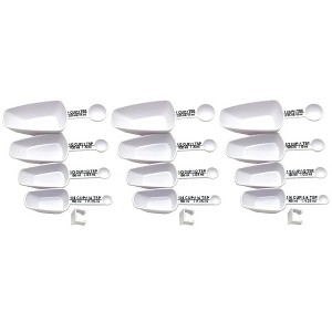 Chef Craft 4pc Nesting Measuring Scoop & Spoon Combo Set - Measure 1/4 tsp to 1 Cup - 1 of 2