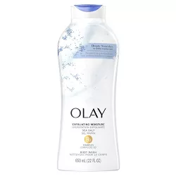 Olay Exfoliating Body Wash with Sea Salts - 22 fl oz