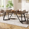 Tribesigns 70.87-Inch Large Dining Table for 4-6, Modern Rectangular Dining Room Table with Metal Frame - 2 of 4