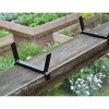 Wrought Iron Flower Box Brackets Black Powder Coated Finish - Achla Designs - image 3 of 4