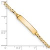 Black Bow Jewelry 14k Yellow Gold Curb Link I.D. Bracelet - 7 Inch - 3 of 4