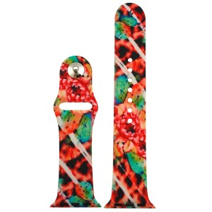 Olivia Pratt Assorted Printed Silicone Apple Watch Band - 1 of 4