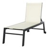 Resenkos Outdoor Chaise Lounge With Wheels, Five Position Recliner For Sunbathing, Suntanning, Steel Frame, Breathable Fabric, - 2 of 4