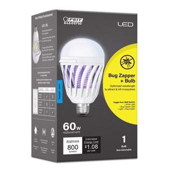 Feit Electric A19 E26 (Medium) LED Bug Zapper Bulb Daylight 60 Watt Equivalence 1 pk